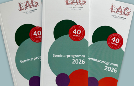 LAG Seminarprogramm 2026: Kurse ab sofort buchbar!